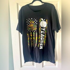 Camo teacher shirt